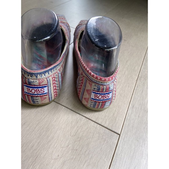 Skechers TAN Women BOBS PLUSH-LIL FOX Alpargata us 8.5 flats slip ons sneakers - Picture 6 of 9